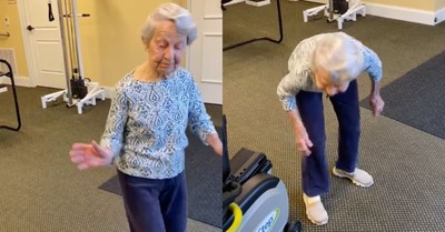 91-Year-Old Dances the Jitterbug to 'Jailhouse Rock'