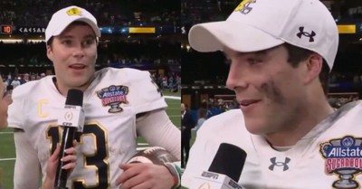 Notre Dame QB Praises Jesus after Playoff Win, Says ‘Without Him, I Wouldn’t Be Here’