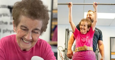 Woman in Her 90s Shows Incredible Strength and Commitment in the Weight Room