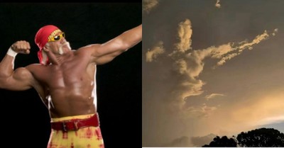 Fans See Hulk Hogan’s Pose in Cloud Formation at His Funeral, Calling it a Heavenly Sign
