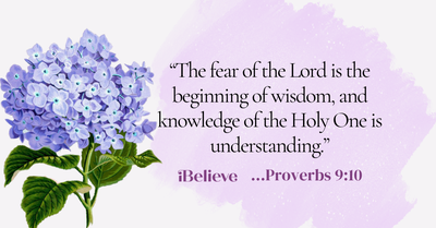 Your Daily Verse - Proverbs 9:10 - August 2nd