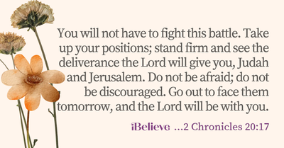 Your Daily Verse - 2 Chronicles 20:17 - October 19th