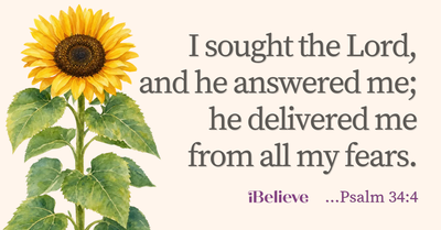 Your Daily Verse - Psalm 34:4 - October 21st
