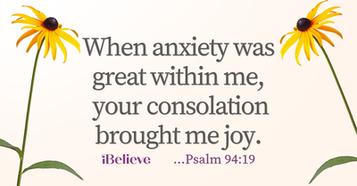 Your Daily Verse - Psalm 94:19 -October 24th