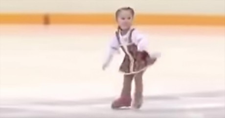 2-Year-Old Russian Ice Skater Delivers Incredible Routine