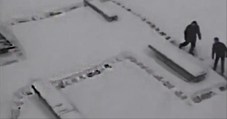 Wait Until You See What This Man Did with his Snow Shovel