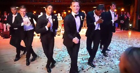 Professional Dancer Surprises Ballerina Bride With EPIC Groomsmen Dance