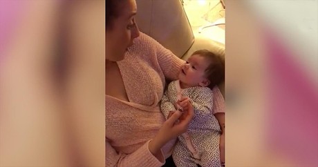 13-Week-Old Says 'I Love You' To Mom