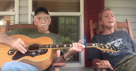 Father And Daughter Sing 'Lord I Want To Go To Heaven' Duet