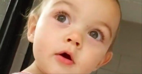 Little Girl Has The Best Reaction To Hearing Her Echo