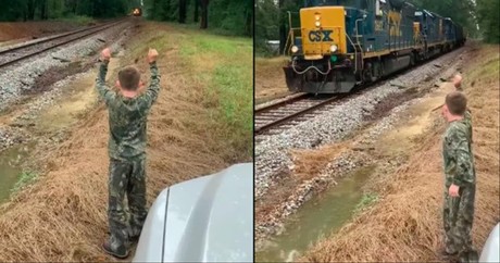 Conductor Makes A Special Stop For A Boy Who Loves Trains