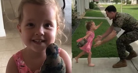Little Girl Expects Cookies but Gets an Even Better Surprise