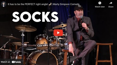 It has to be the PERFECT right angle! 🧦| Marty Simpson Comedy