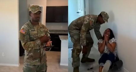 Mother’s Emotional Reaction to Surprise Visit from Her Military Son