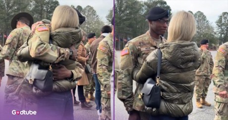 Soldier and Woman Share a Hug, and the Reason Why Will Bring You To Tears 