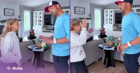 Dad’s Game with His Daughter Takes a Hilarious Turn