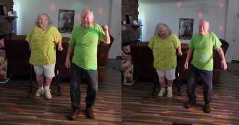 Elderly Couple Grooves to 'Whip It' by Devo and Their Cat Joins the Fun