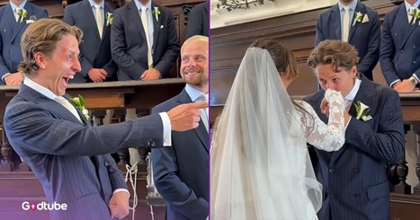 Groom’s Reaction to His Bride Walking Down the Aisle Will Melt Your Heart