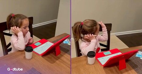 Child's Hilarious Impersonation of Parent Working