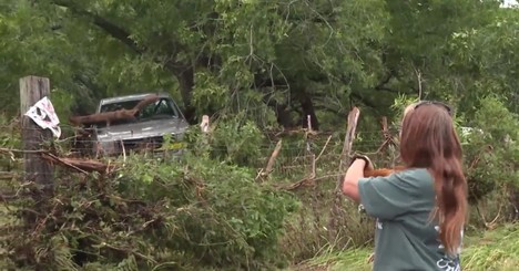 Family Praises Divine Protection after Clinging to Tree during Texas Flood