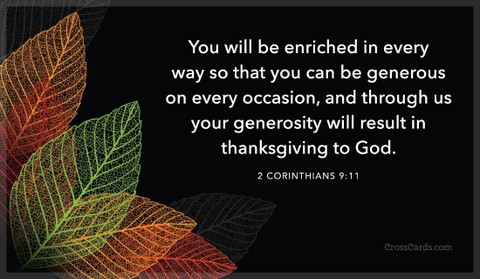 2 Corinthians 9:11