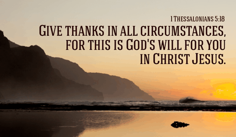Being Thankful in "All" Things - Crosswalk the Devotional - November 13