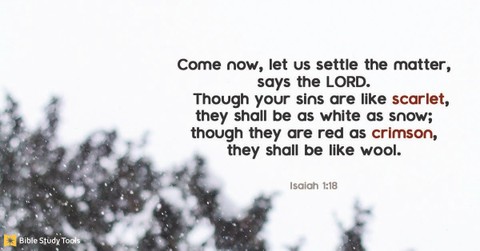 Your Daily Verse - Isaiah 1:18