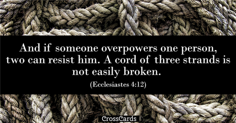 Your Daily Verse - Ecclesiastes 4:12