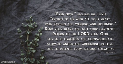 Your Daily Verse - Joel 2:12-13