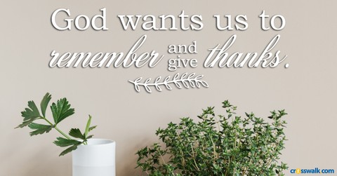 Every Remembrance - The Crosswalk Devotional - January 2