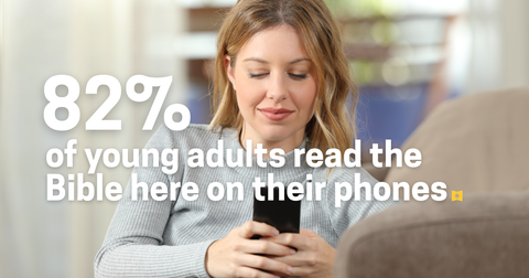 82% of Young Adults Read the Bible on Their Phones β Here's What They Look Up Most