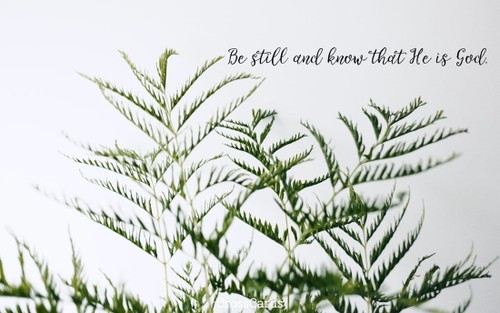 Be Still and Know