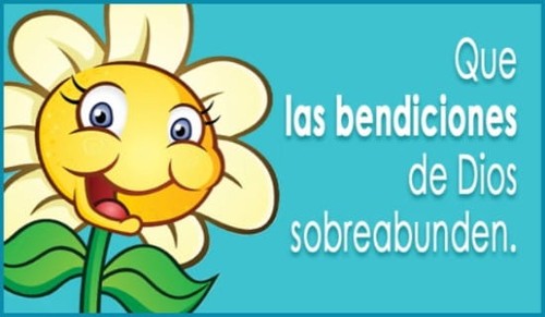 Que las bendiciones de Dios sobreabunden.