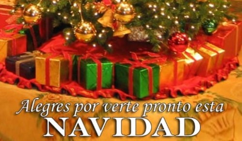 Alegres por verte pronto esta Navidad