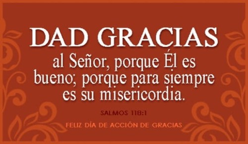 Dad gracias al SEÑOR, porque Él es bueno