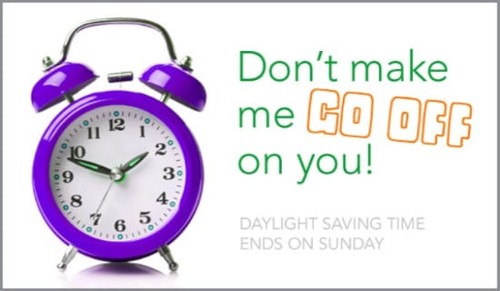 Daylight Saving Time Ends