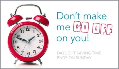 Daylight Saving Time Ends