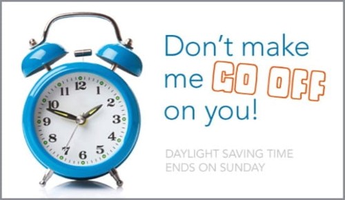 Daylight Saving Time Ends