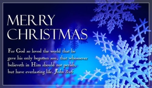 Merry Christmas - John 3:16