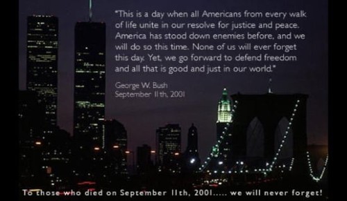 9-11 Bush Quote