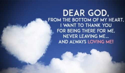 Thank you God for being there!