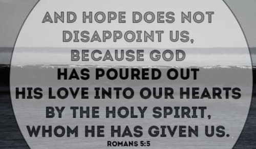 He has poured HIS love into our hearts