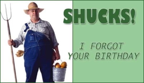 Shucks! I Forgot