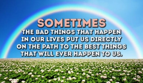 Sometimes bad things happen, but it's what you do with them that counts!