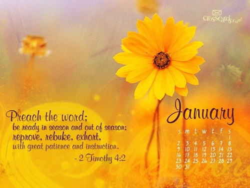 January 2011 - 2 Timothy 4:2
