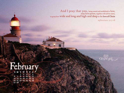 February 2011 - Ephesians 3:17-18