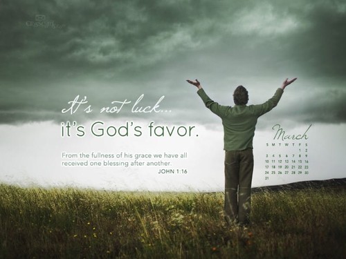 March 2013 - God's Favor