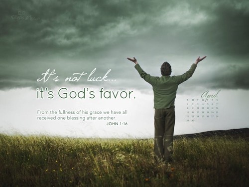 April 2012 - God's Favor