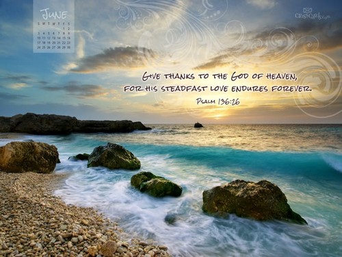 June 2012 - Psalm 136:26