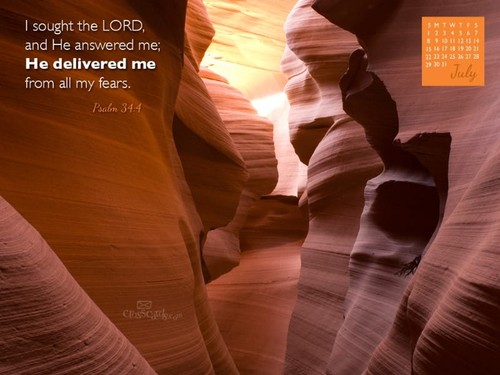 July 2012 - Psalm 34:4